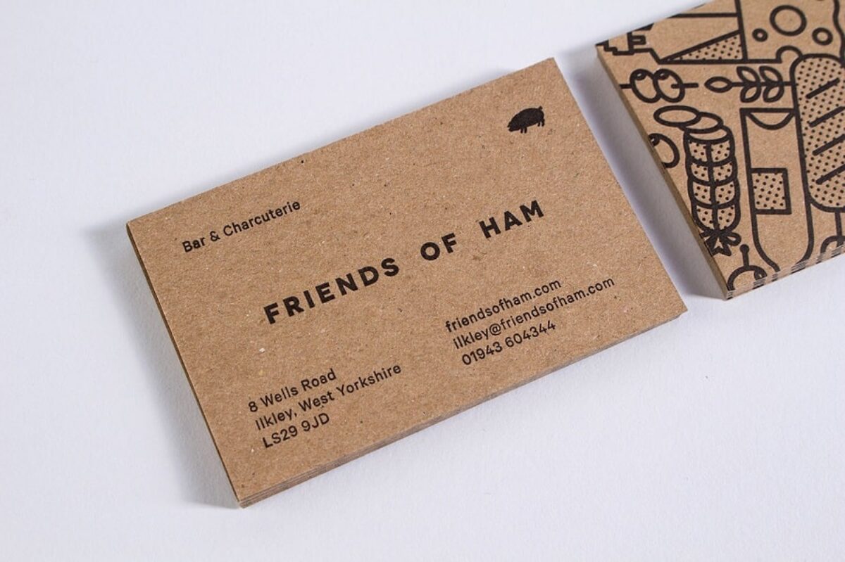 Danh thiếp giấy kraft