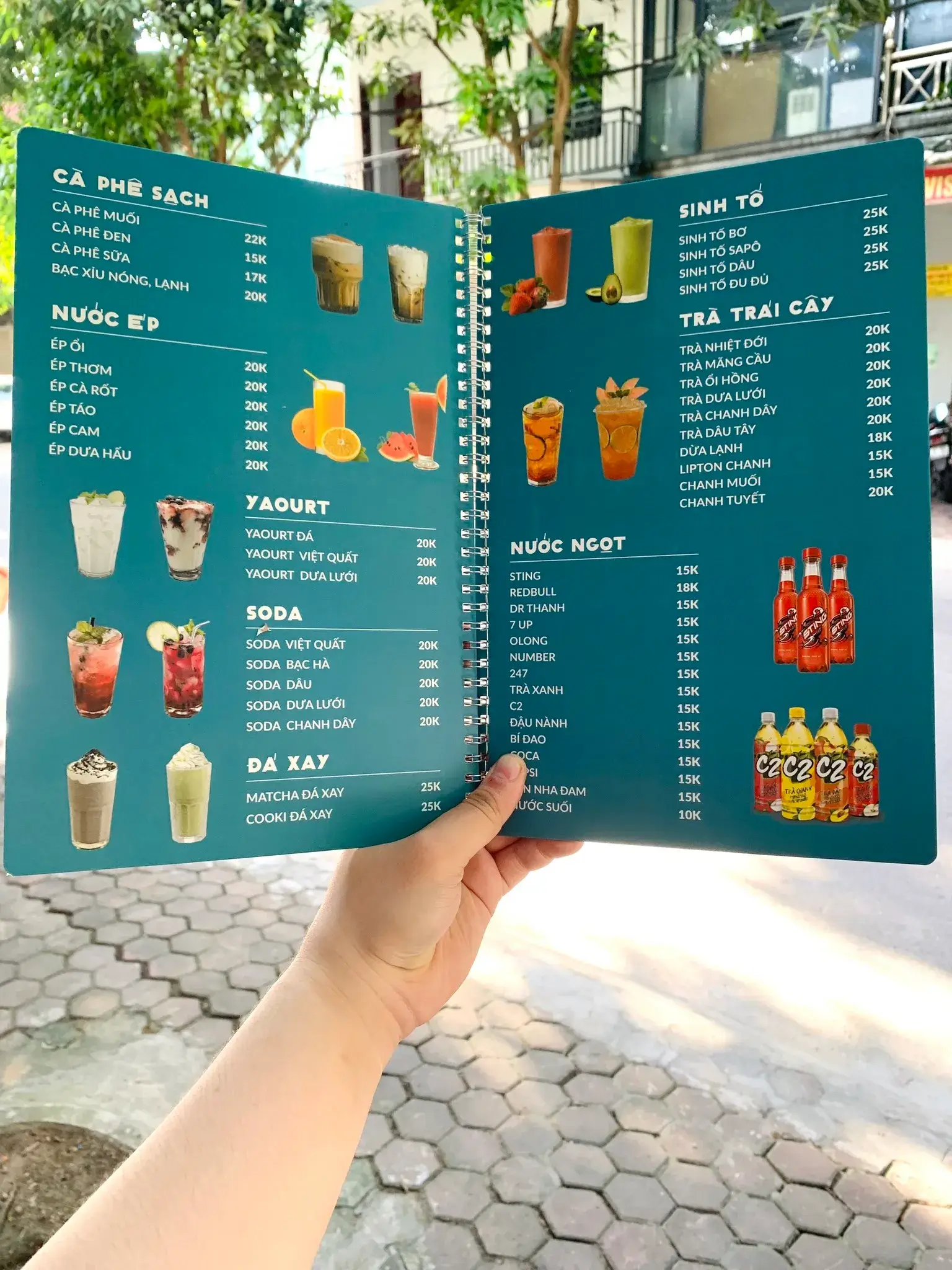 menu đóng cuốn gáy lò xo