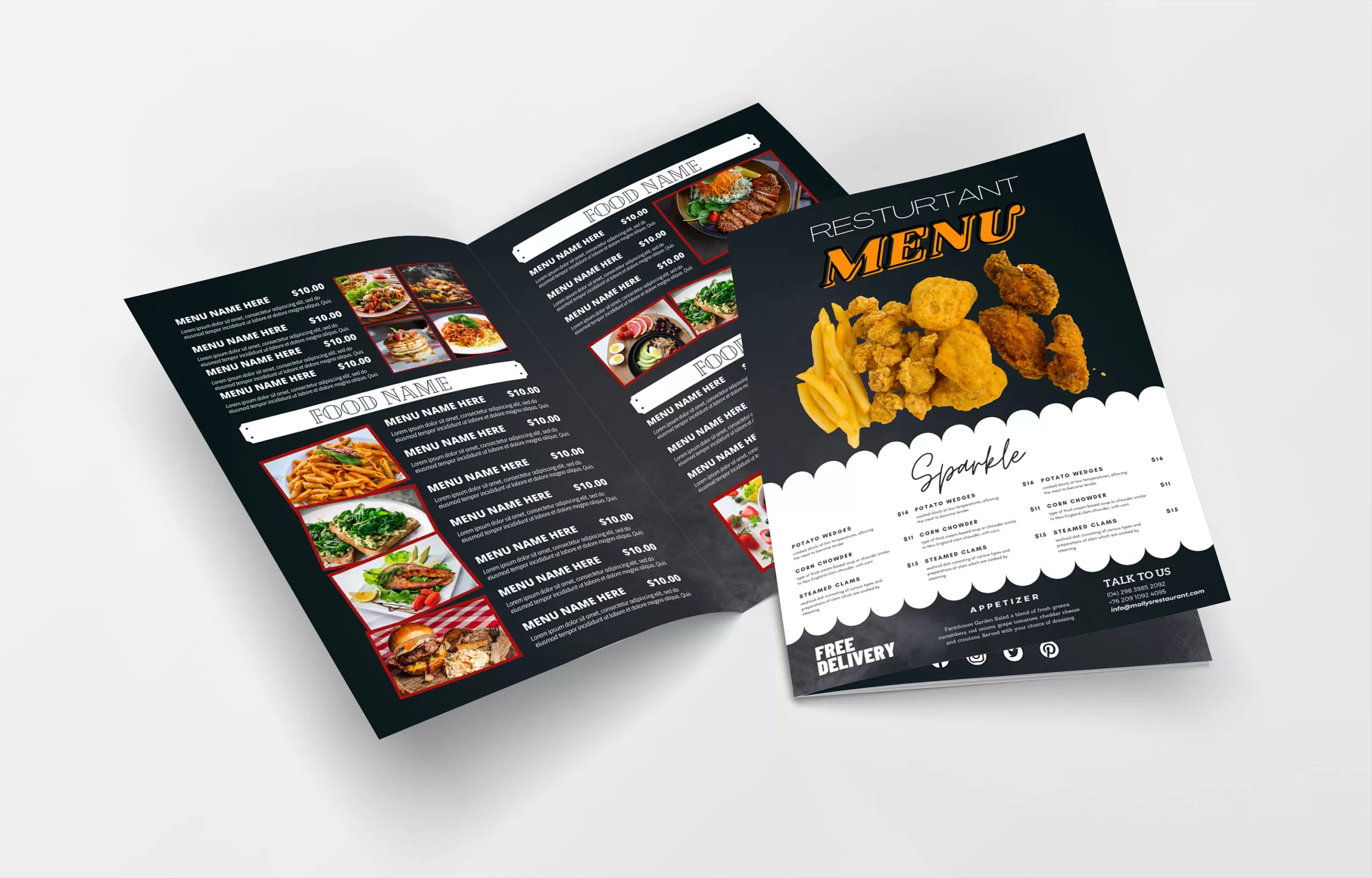 Menu tờ gấp Đà Nẵng