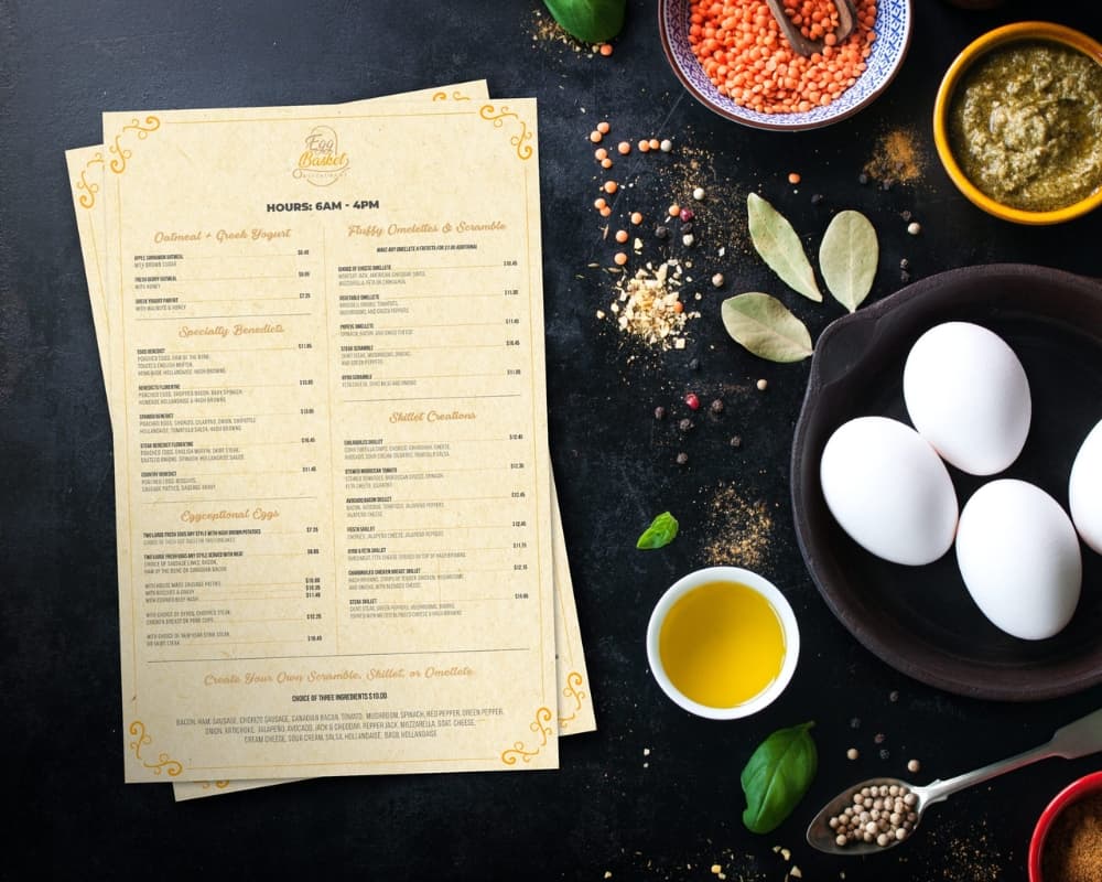 in menu tại Đà Nẵng 