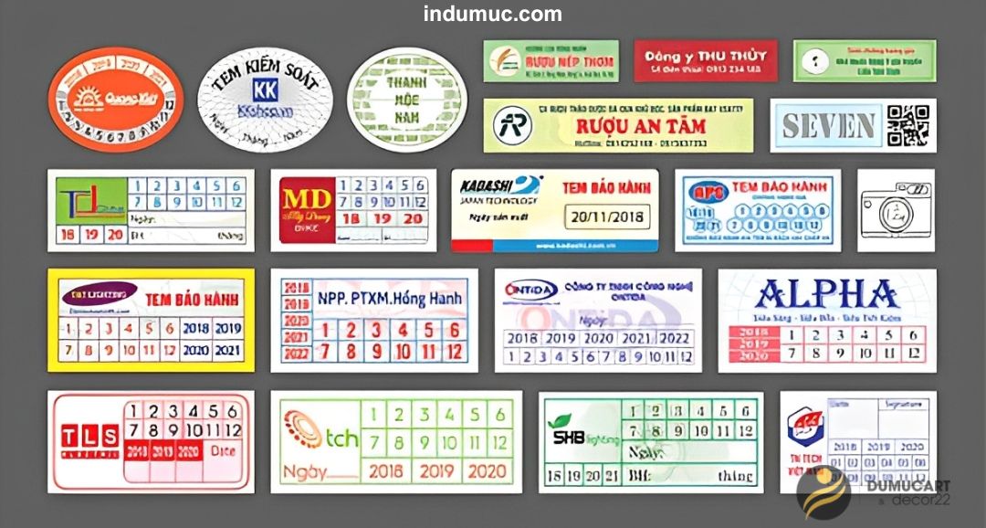 In tem nhãn decal bảo hành Đà Nẵng - In Du Mục 04