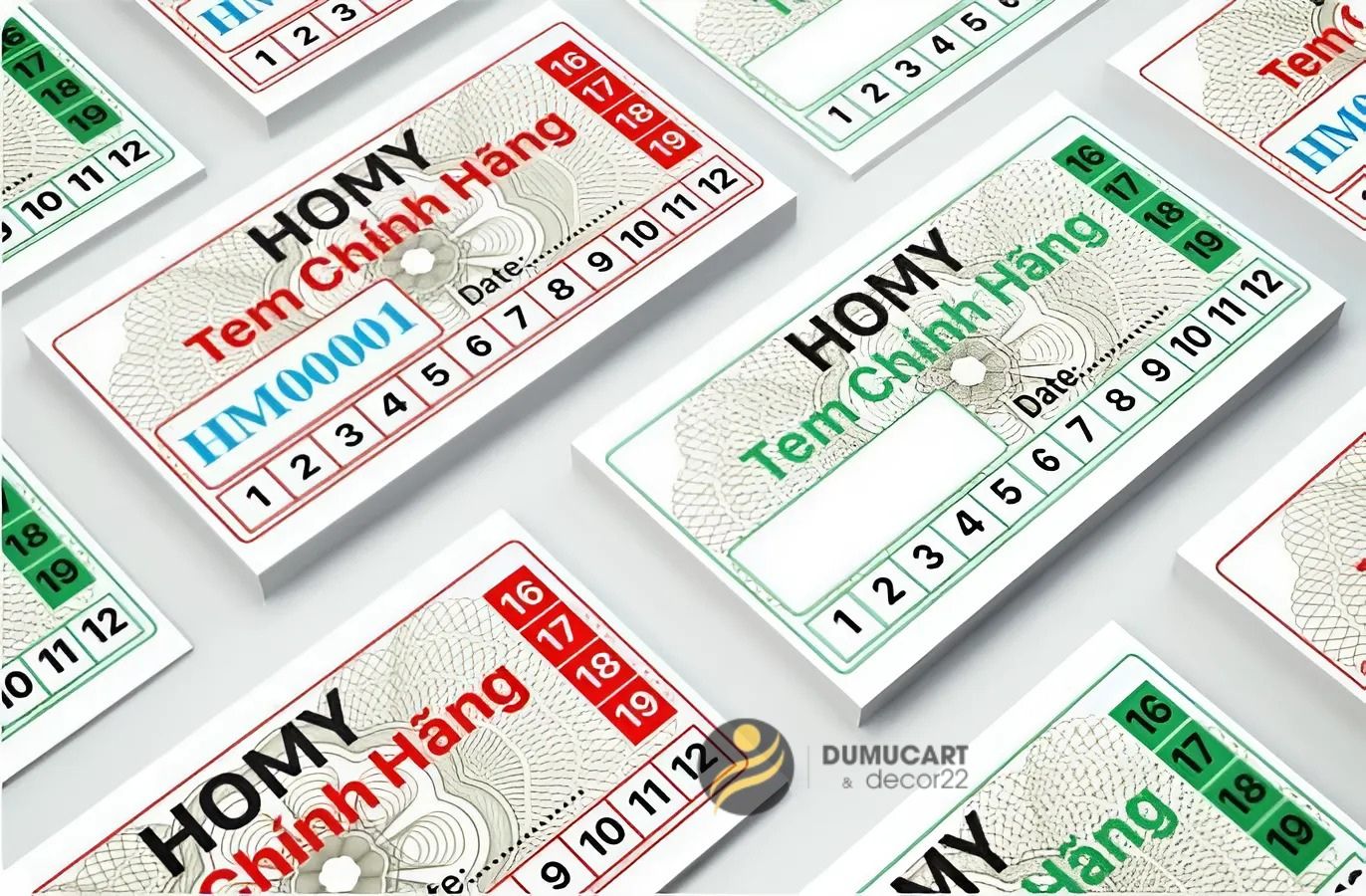 In tem nhãn decal bảo hành Đà Nẵng - In Du Mục 02