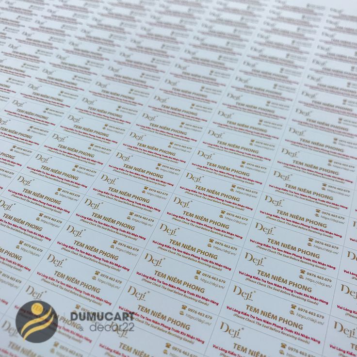 In tem nhãn decal niêm phong - In Du Mục 01