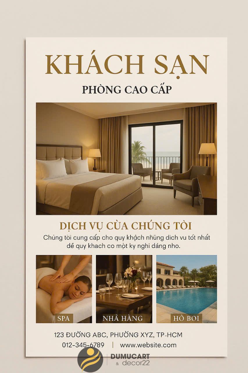 In tờ rơi khách sạn Đà Nẵng - In Du Mục - 02