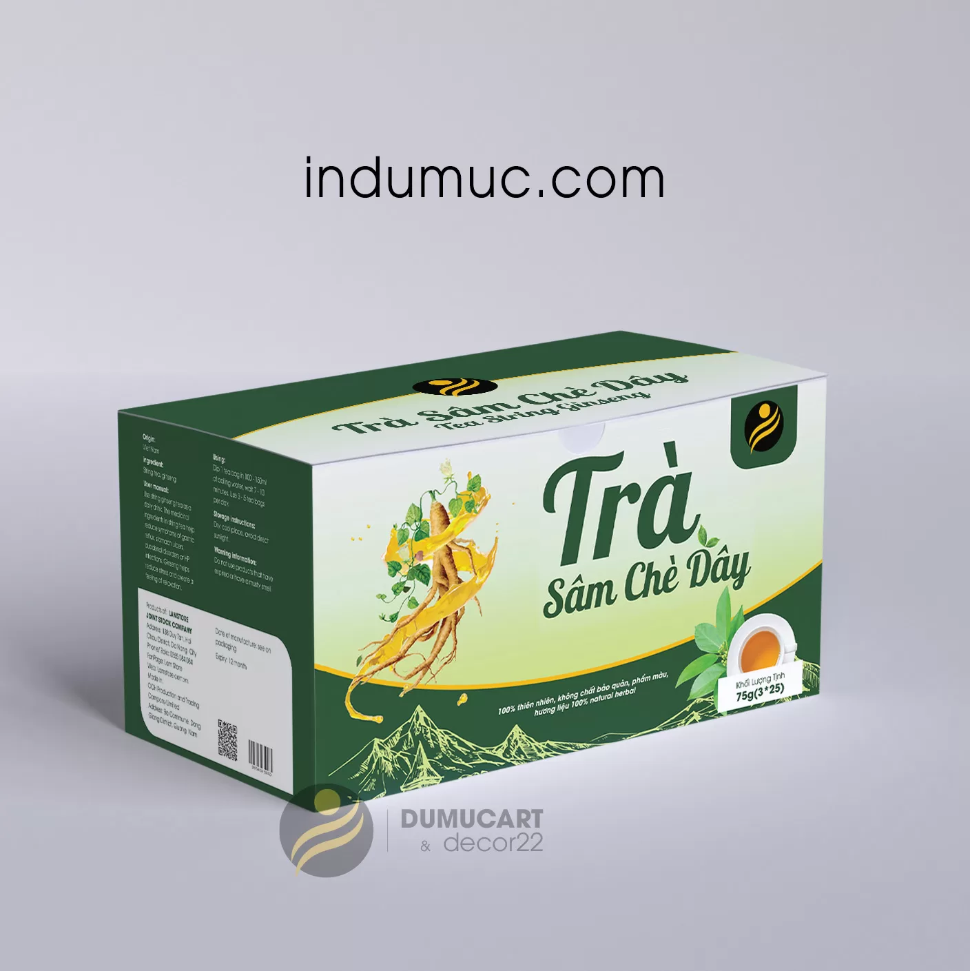 In hộp trà giá rẻ tại In Du Mục