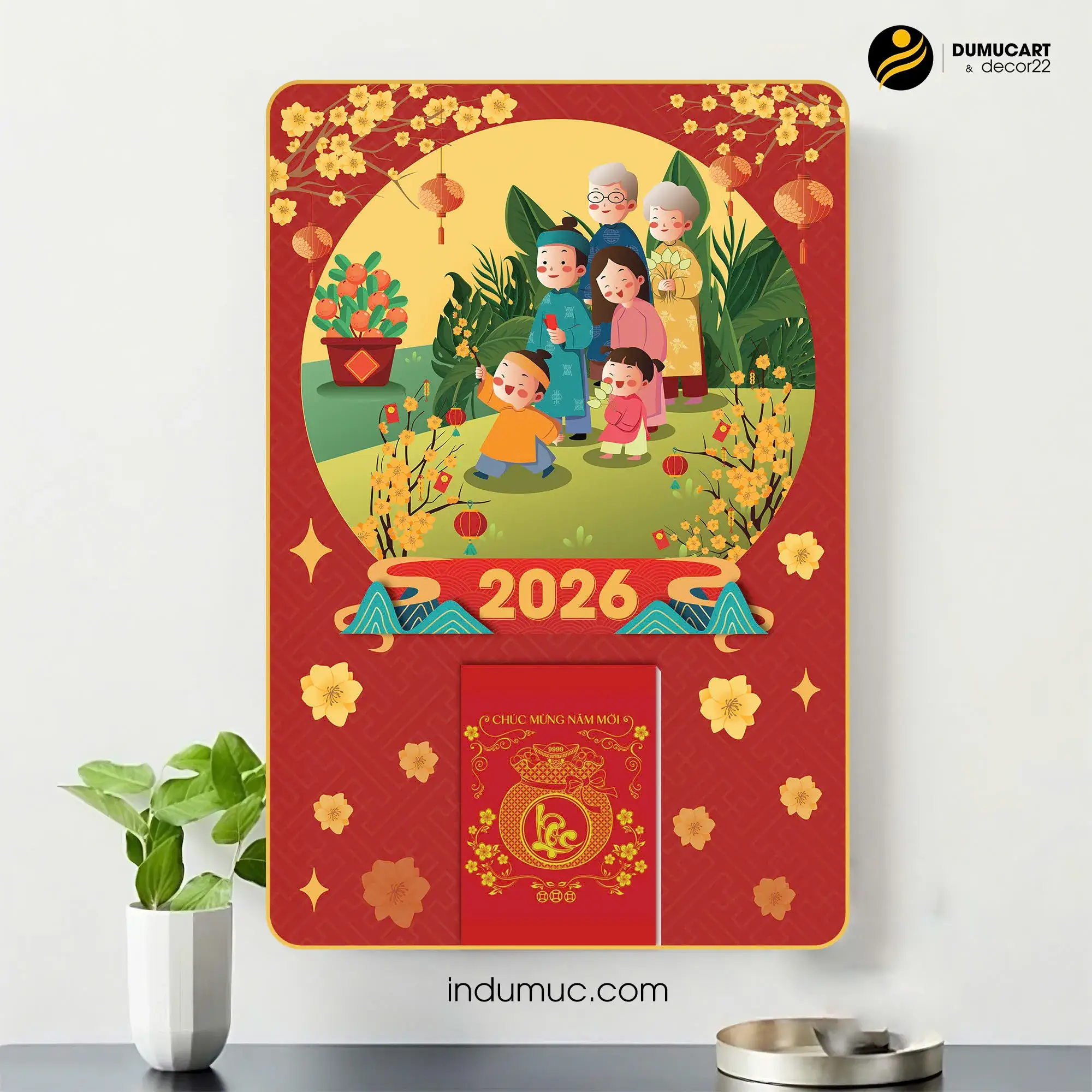 mẫu lịch bloc tết 2026