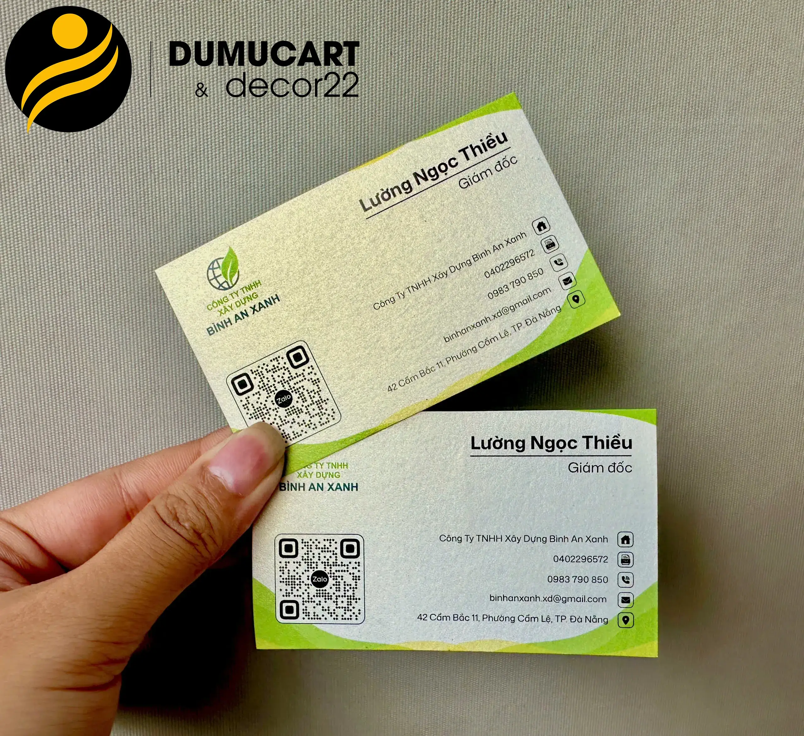 danh thiếp giấy mỹ thuật