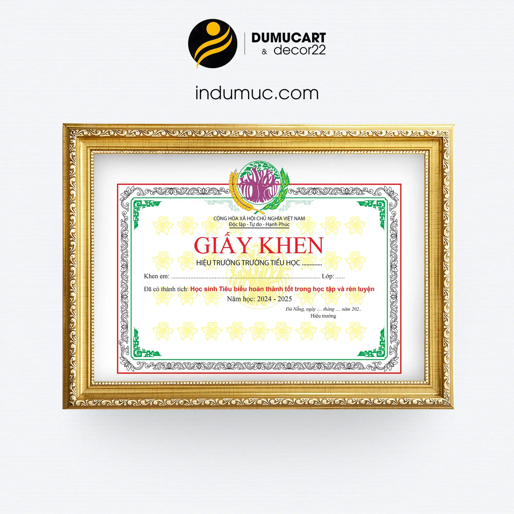 in bằng khen đà nẵng