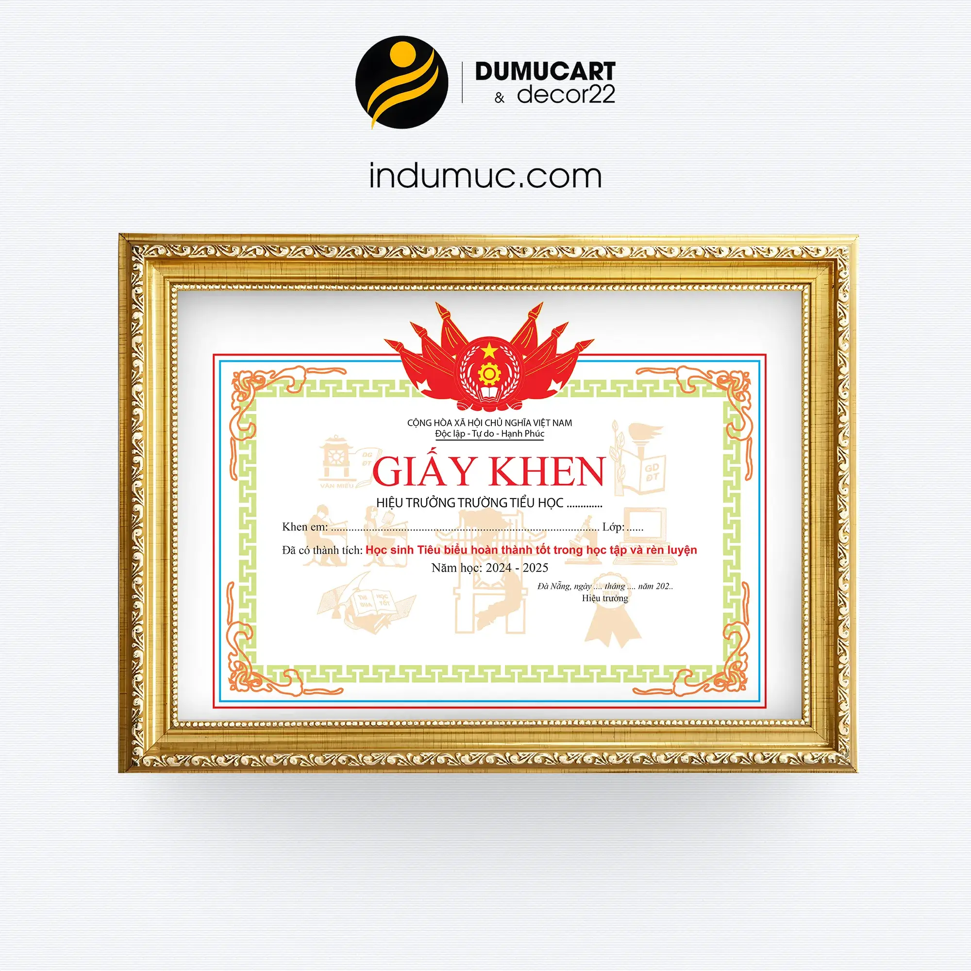 in bằng khen đà nẵng