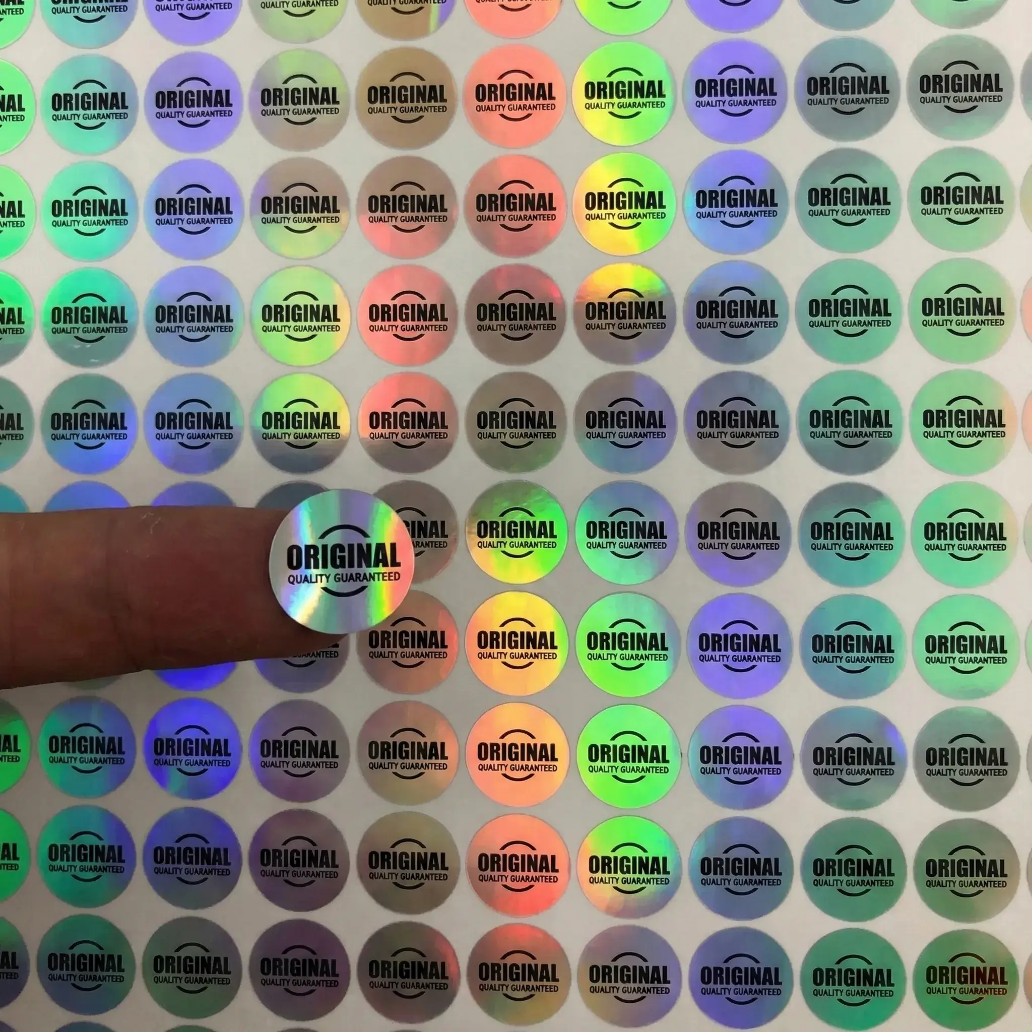 tem nhãn decal 7 màu