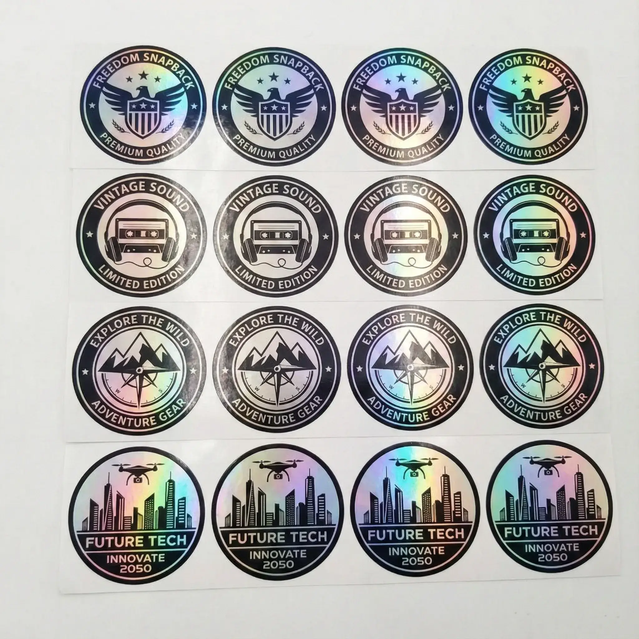 tem nhãn decal 7 màu