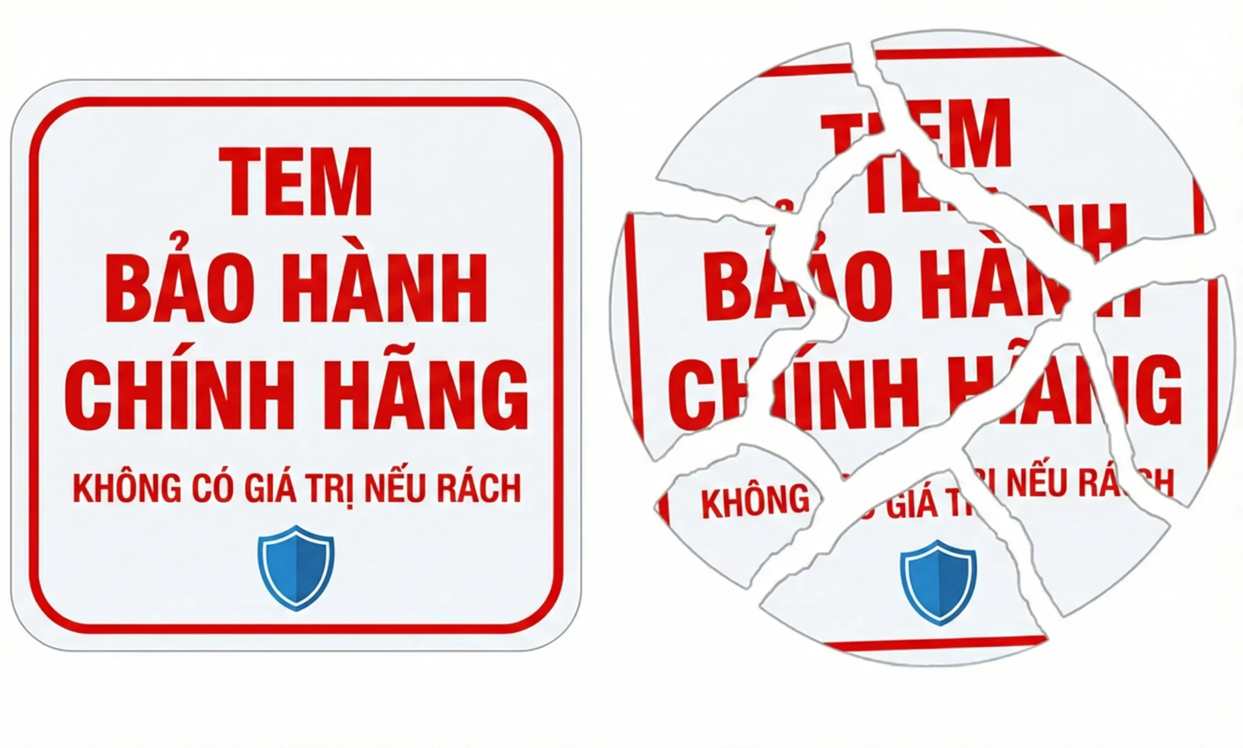 tem nhãn decal vỡ