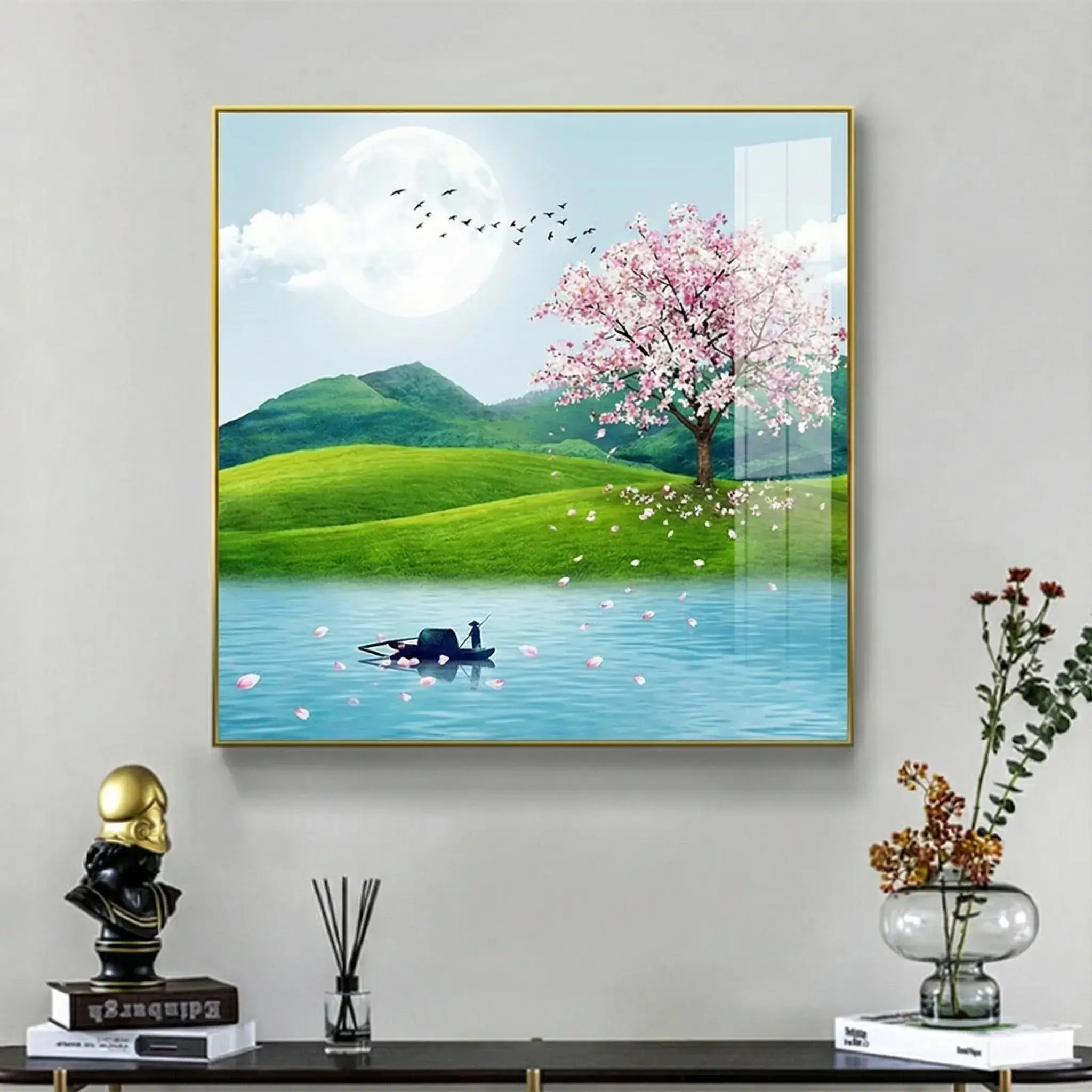 tranh dán tường khung vuông