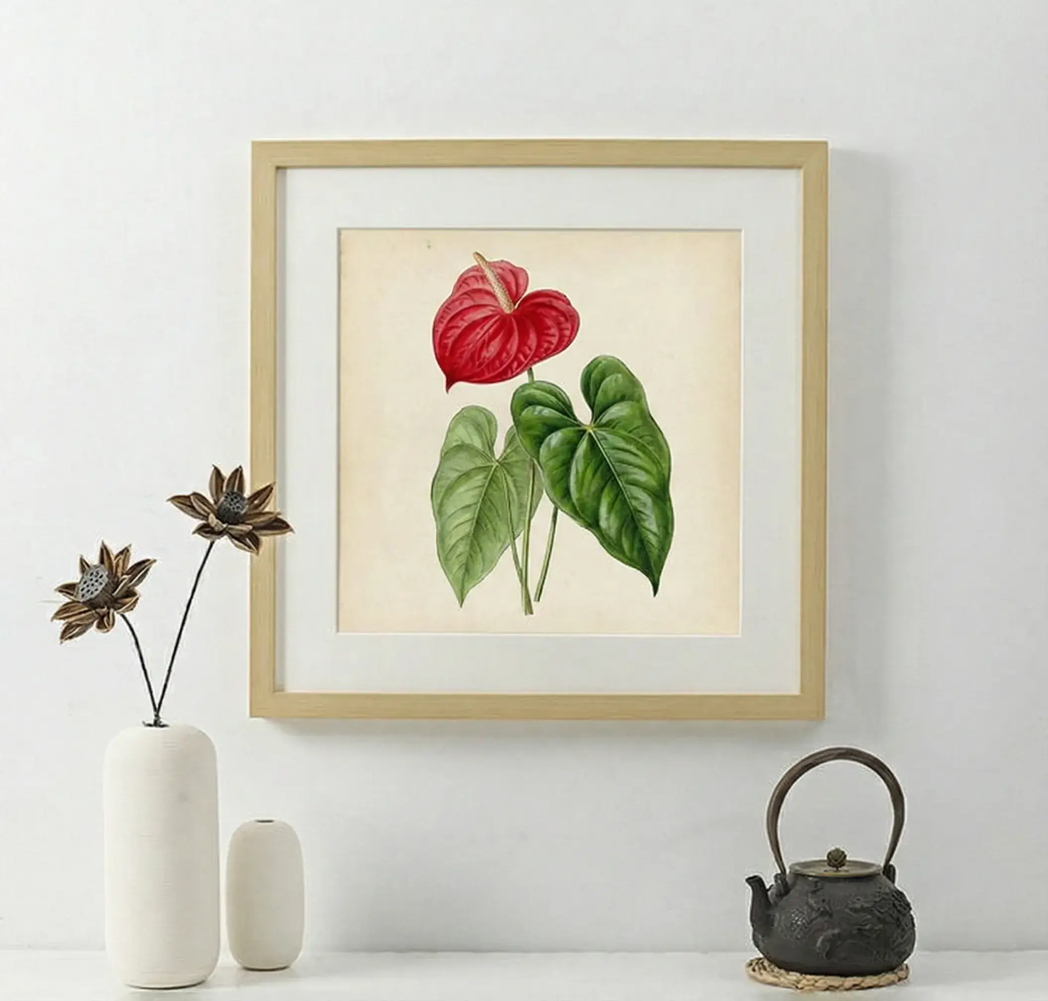 tranh dán tường khung vuông