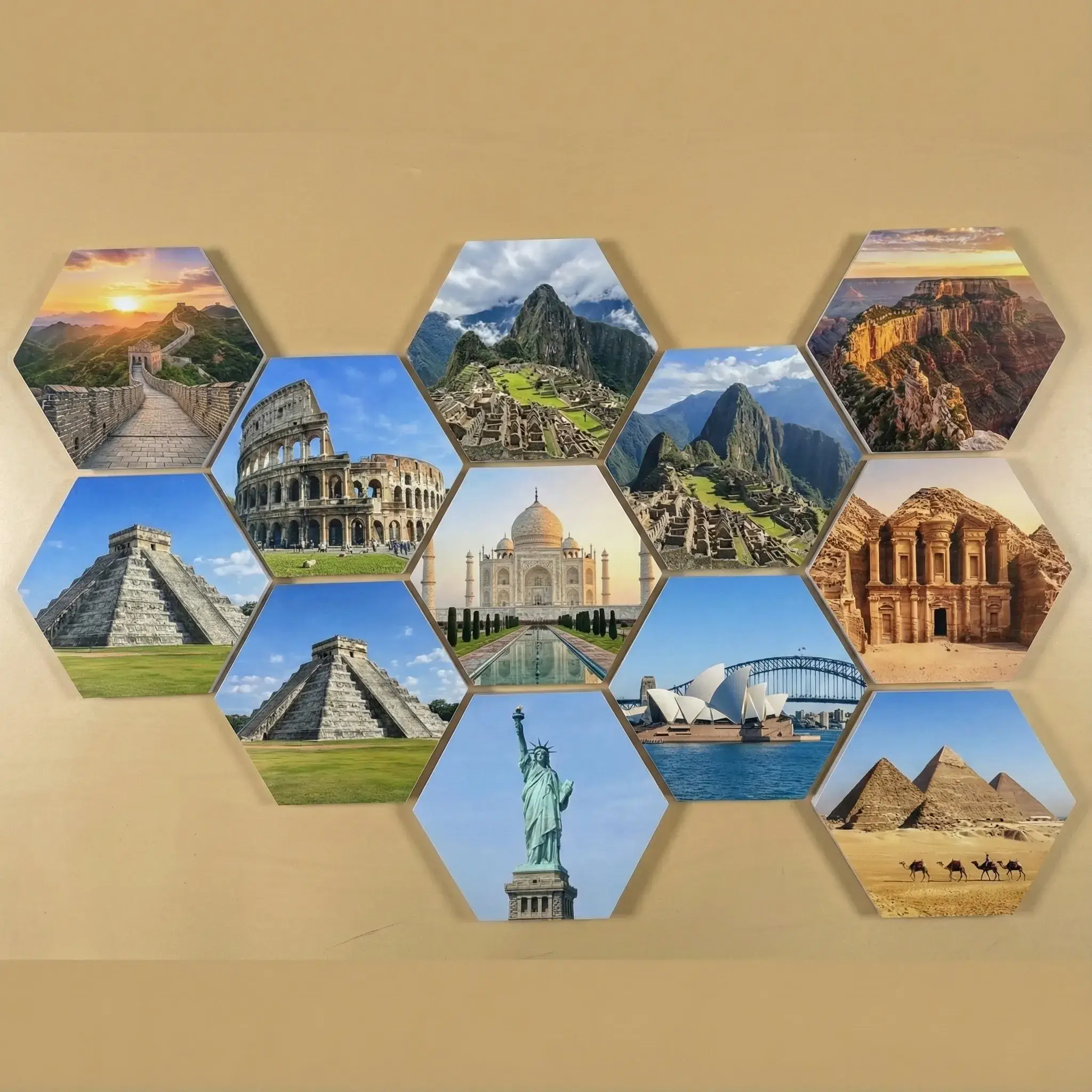 tranh dán tường tổ ong