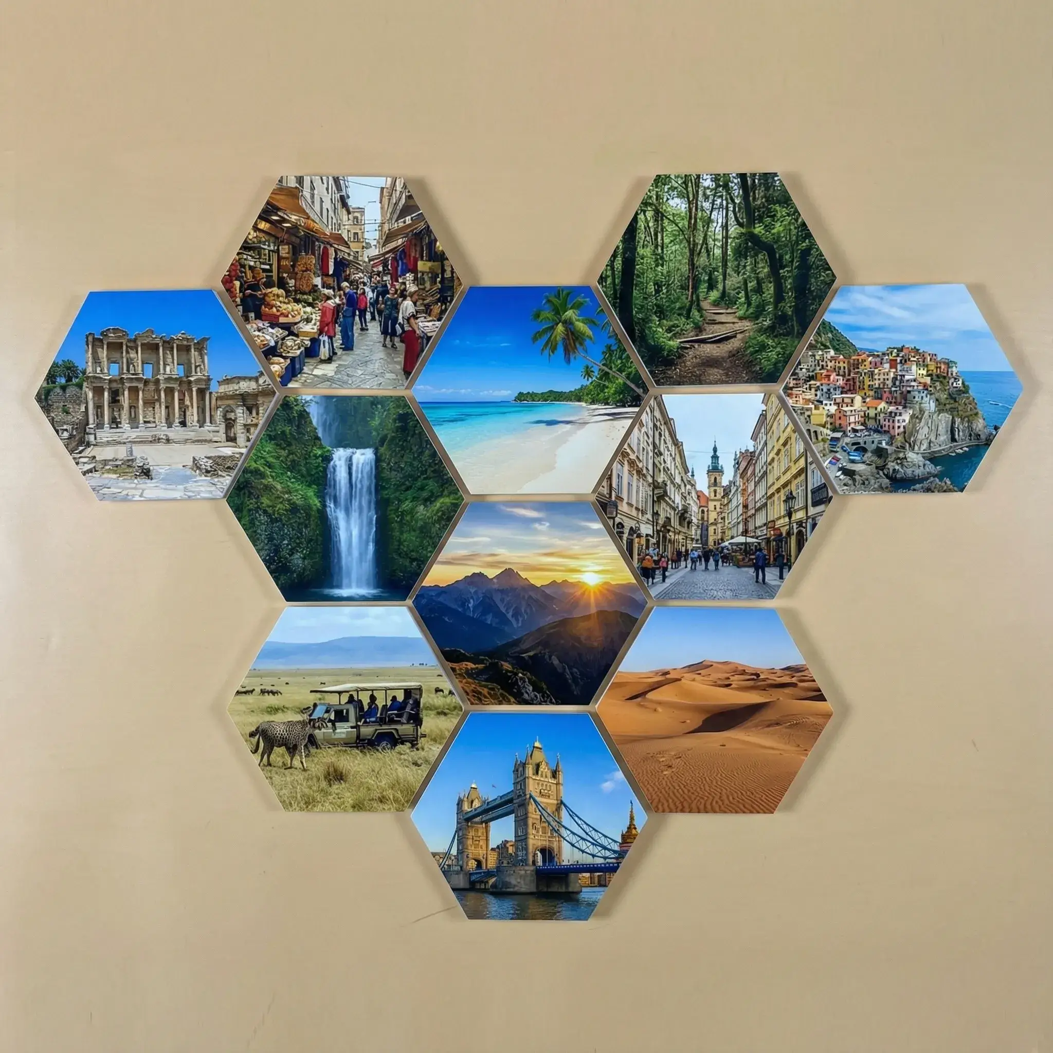 tranh dán tường tổ ong