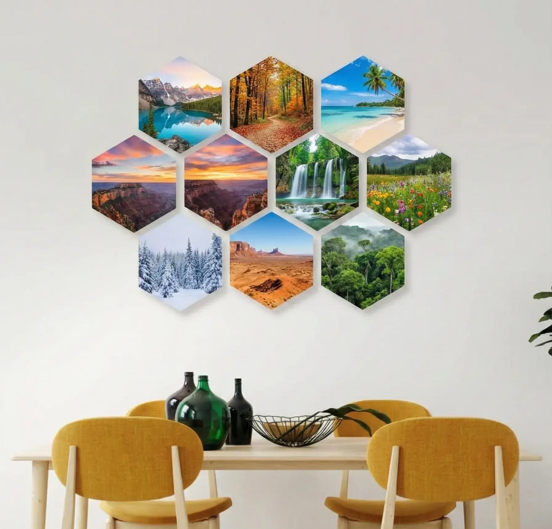 tranh dán tường tổ ong