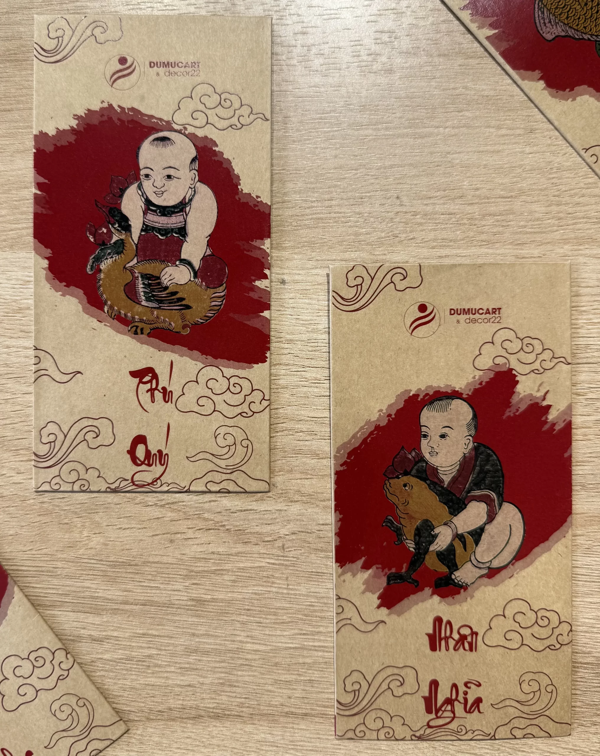 quy trình in bao lì xì