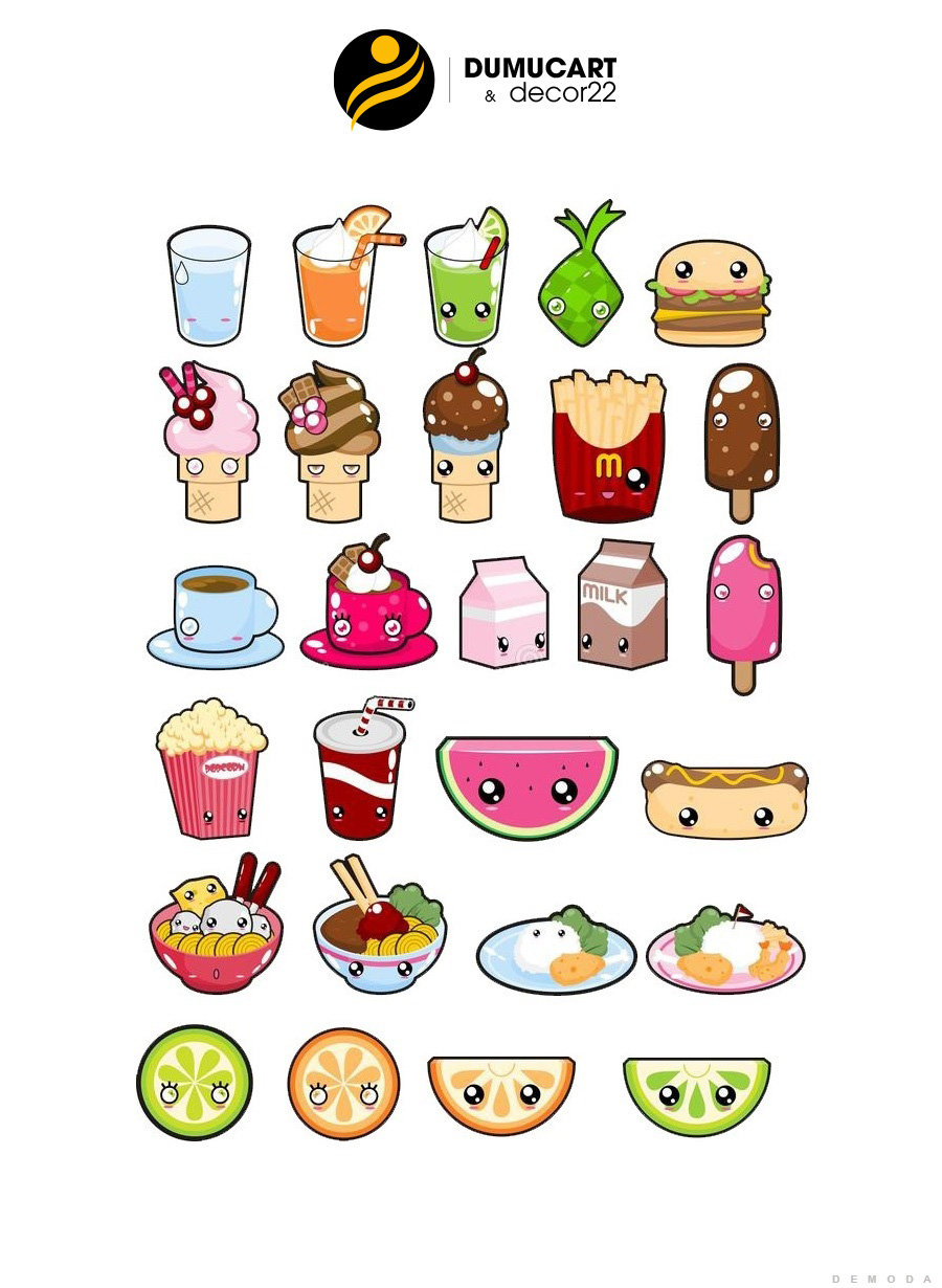 hinh ve sticker cute mini 10