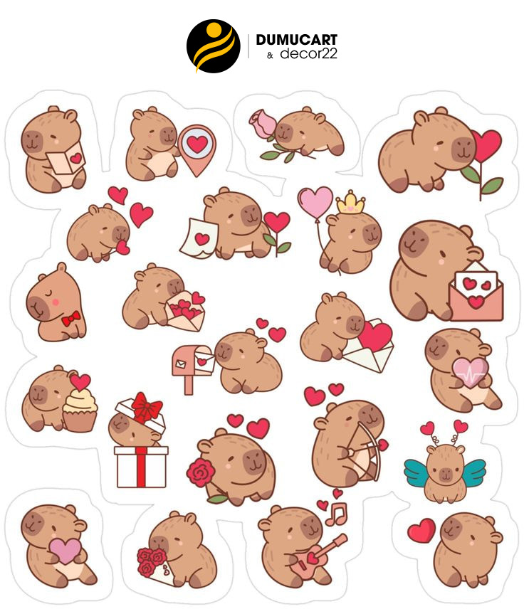 hình vẽ sticker cute mini