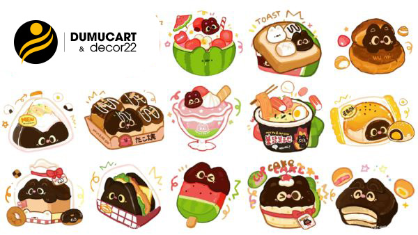 hình vẽ sticker cute mini