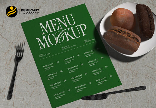 in menu nhựa