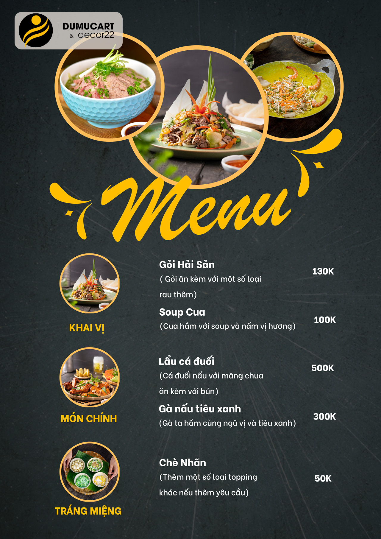 in menu da