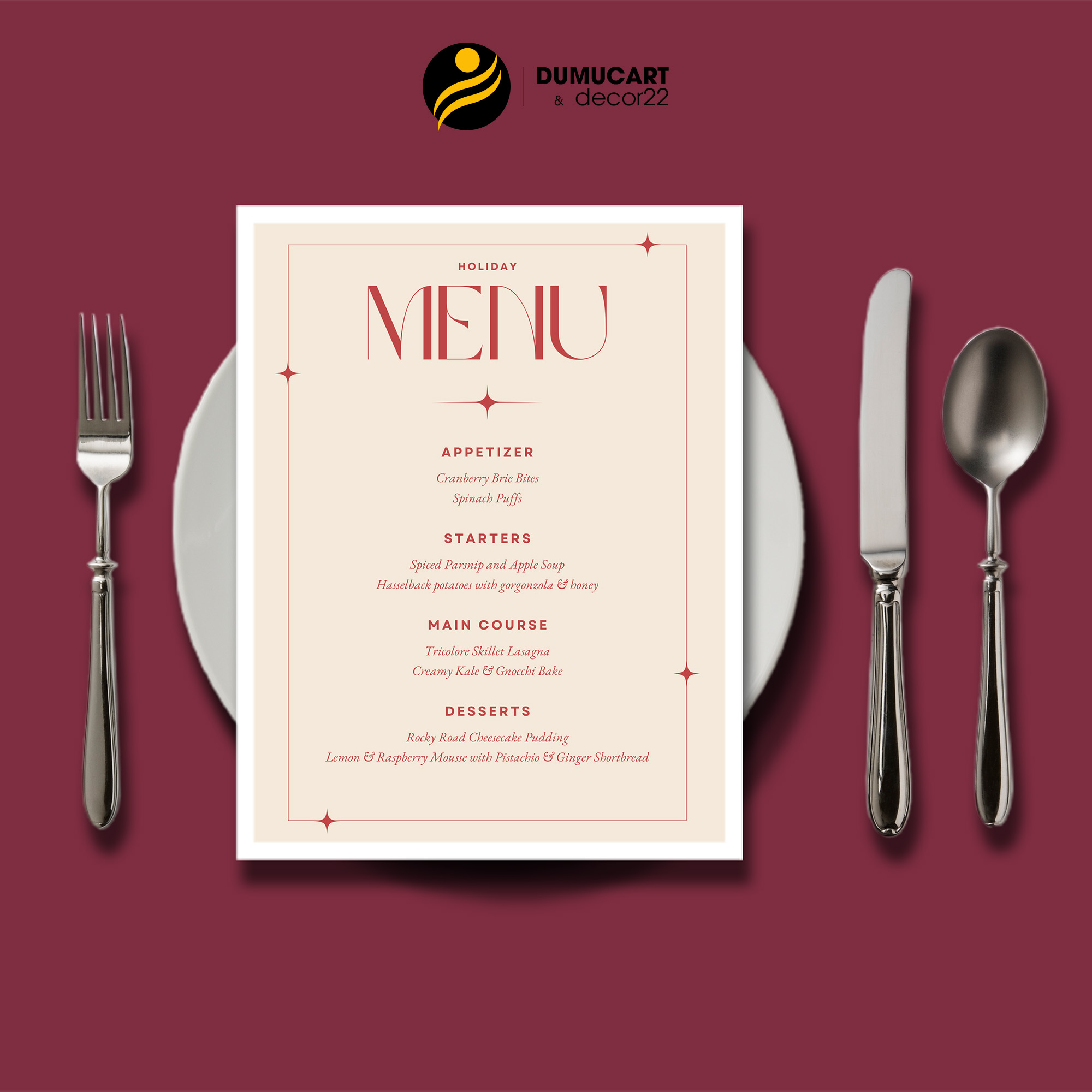 in menu nhà hàng