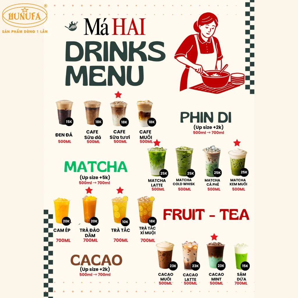 in menu quan cafe hien dai 2
