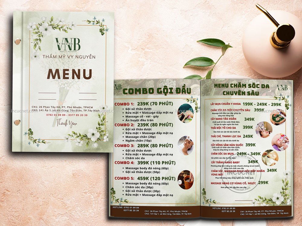 in menu nails