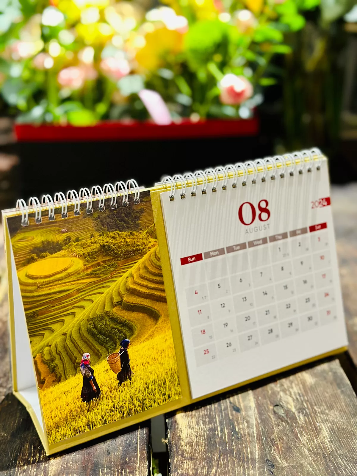 kích thước lịch để bàn