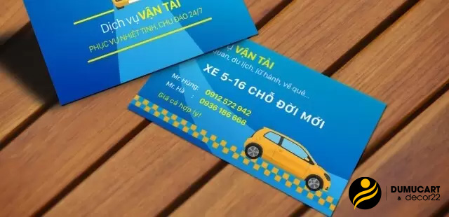 mẫu card visit taxi gia đình