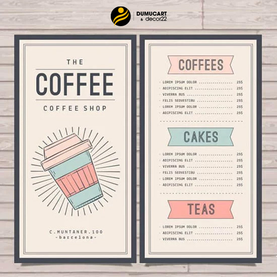 mẫu menu trà sữa đẹp file word