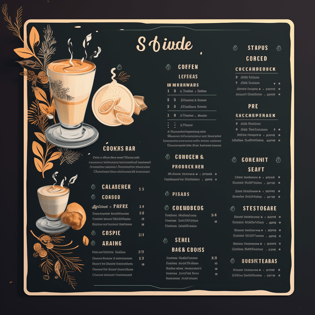 menu quan cafe sang trong 3