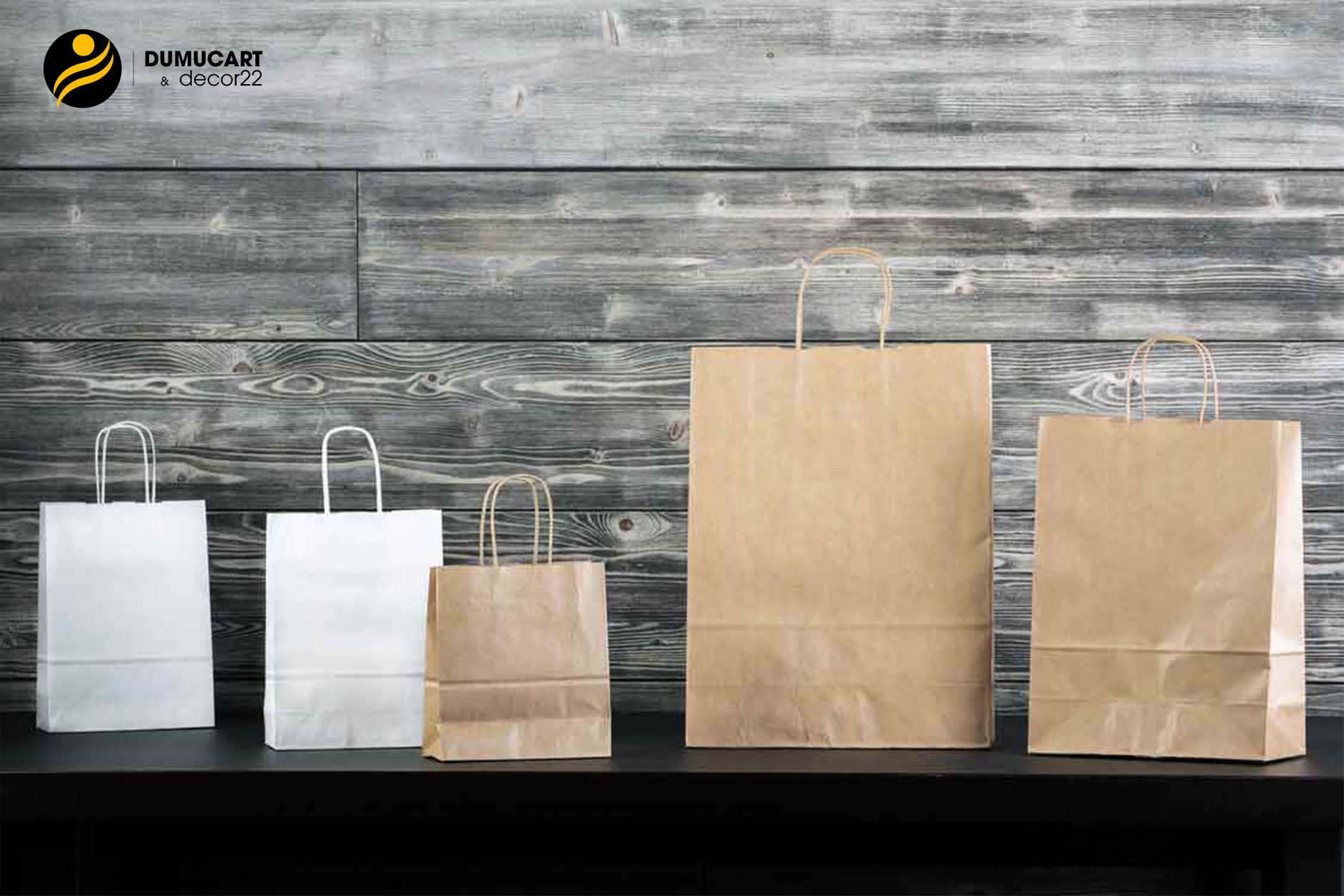 in túi giấy kraft trắng