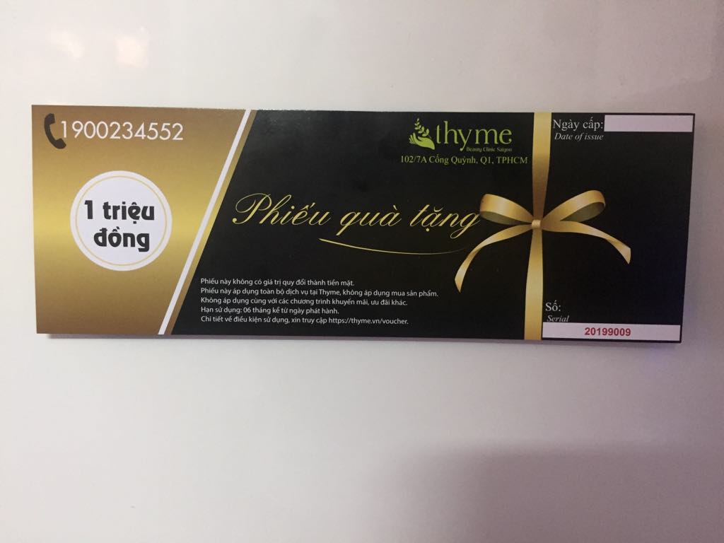 Voucher giấy mỹ thuật