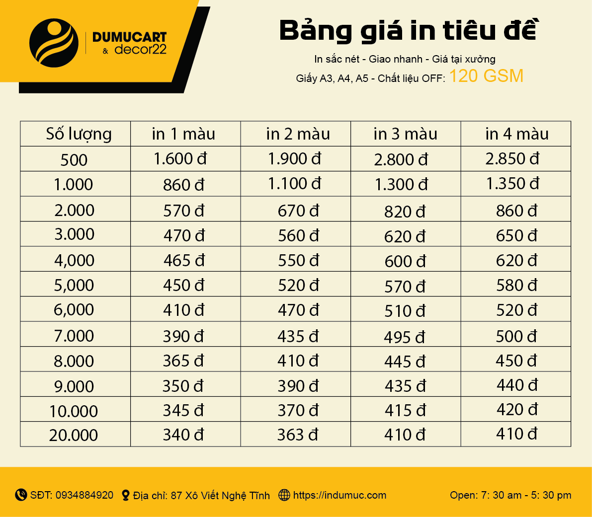 in giấy tiêu đề giá rẻ