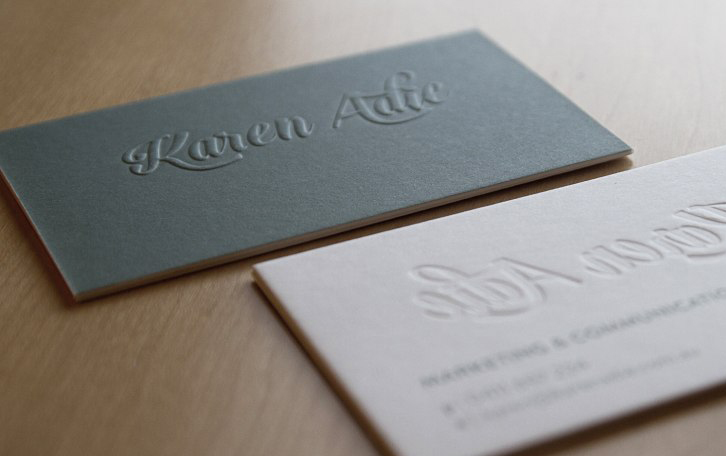 card visit dập nổi