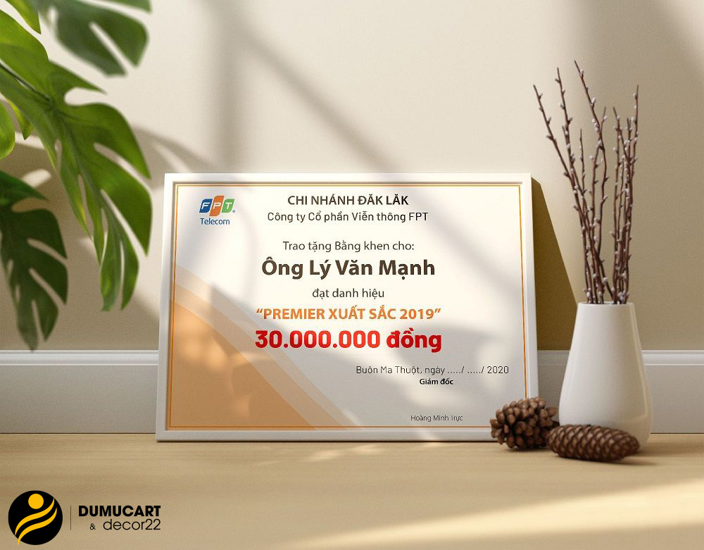 in chứng chỉ