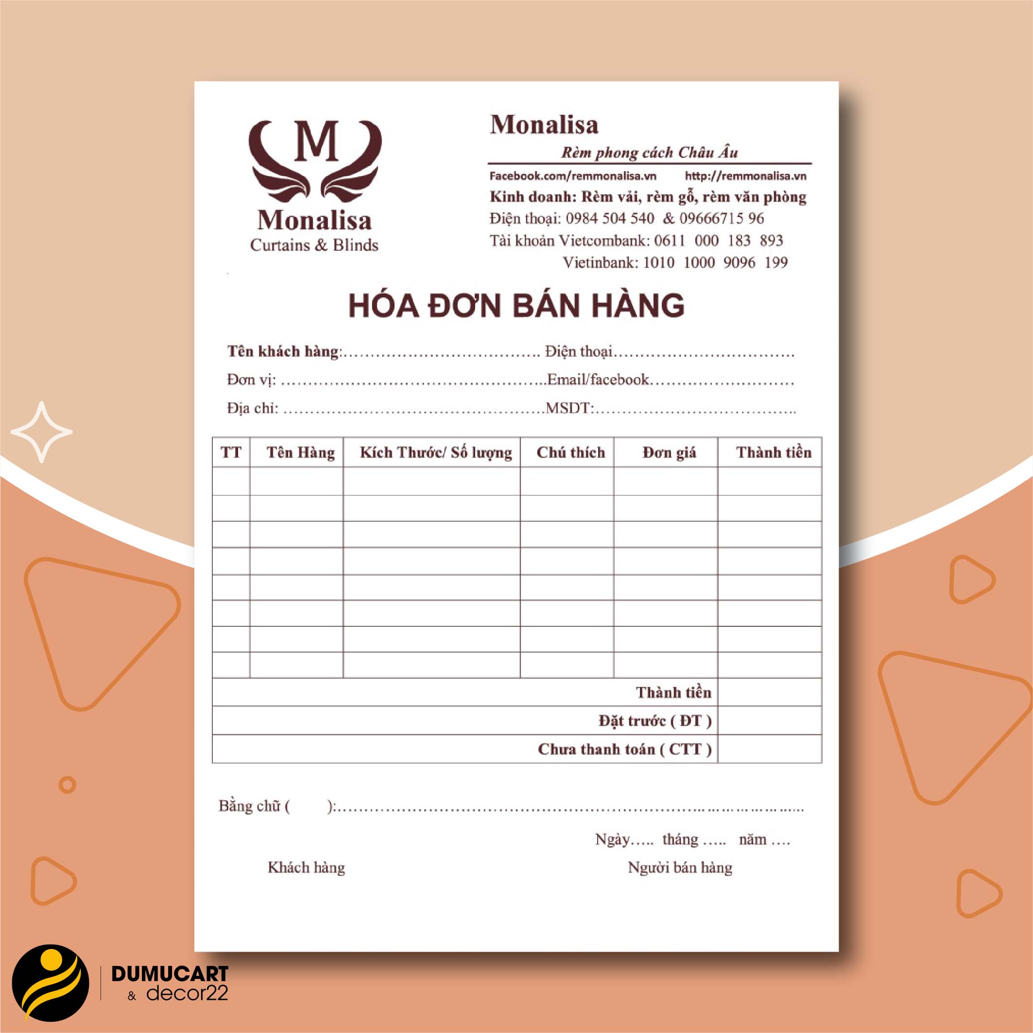 in hoá đơn bán hàng