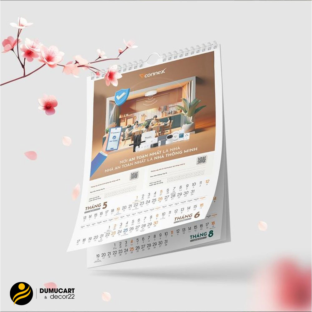 in lịch tết treo tường
