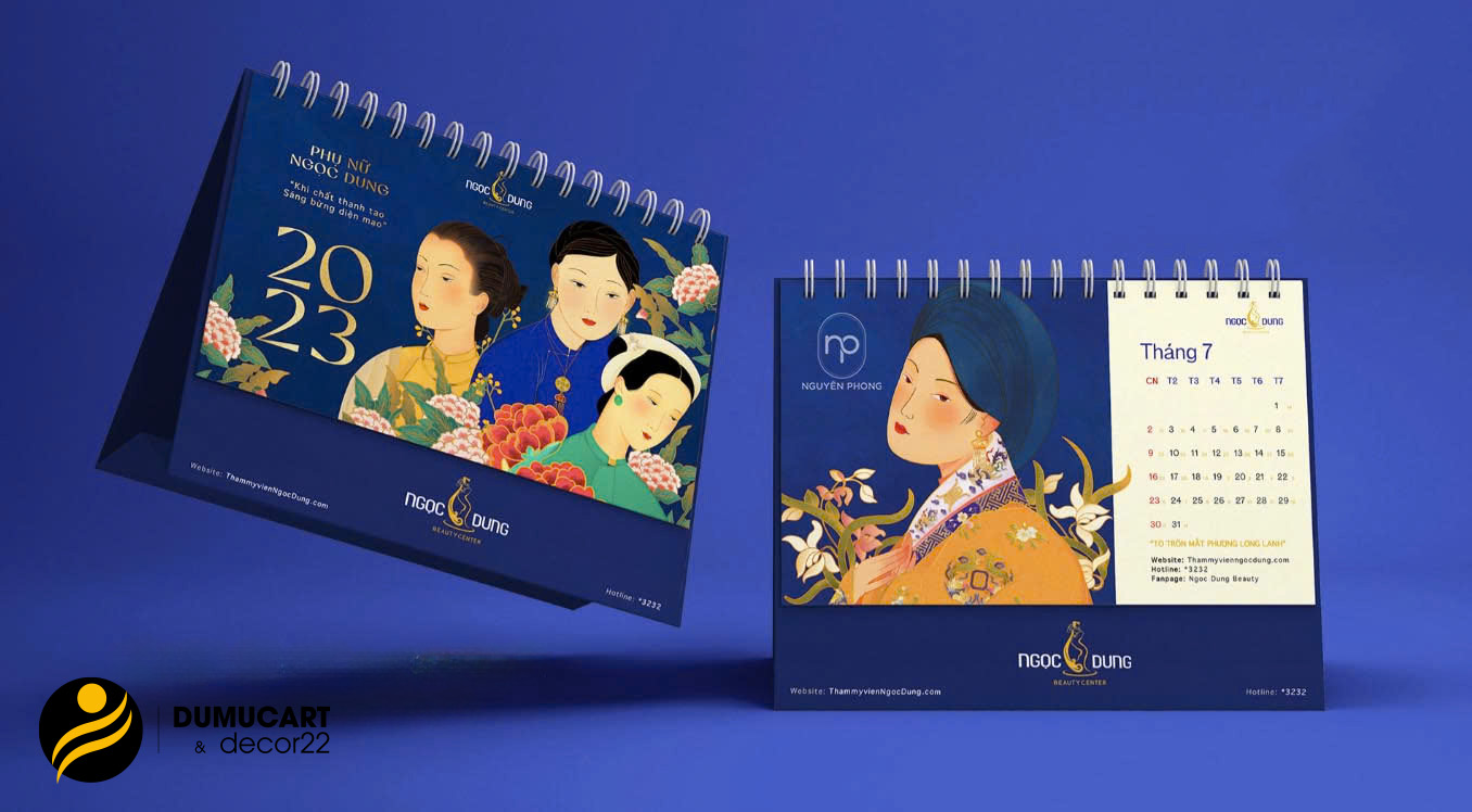 in lịch tết để bàn