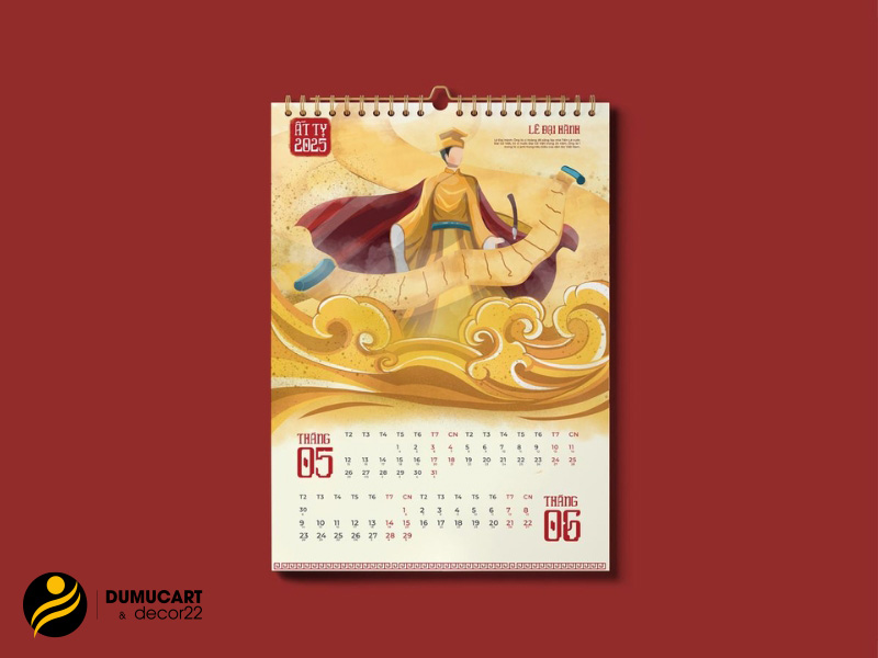 in lịch tết treo tường