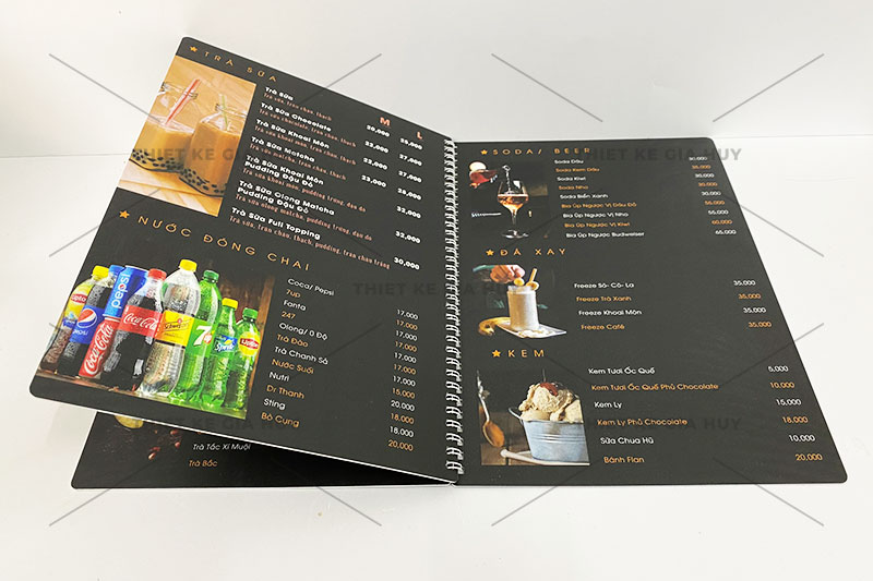 in menu giá rẻ