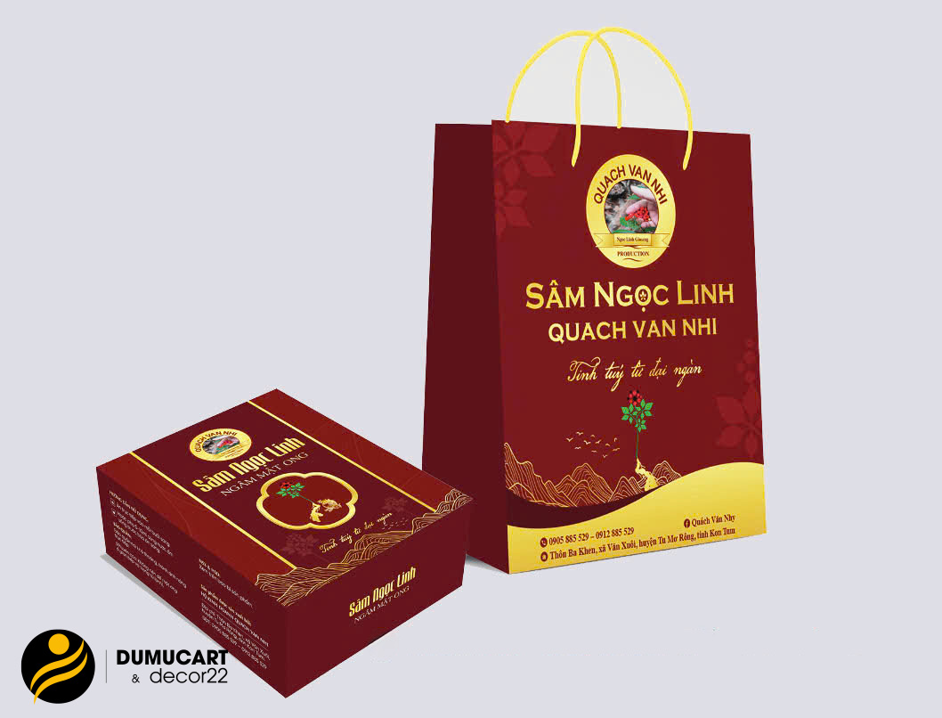 in hộp sâm