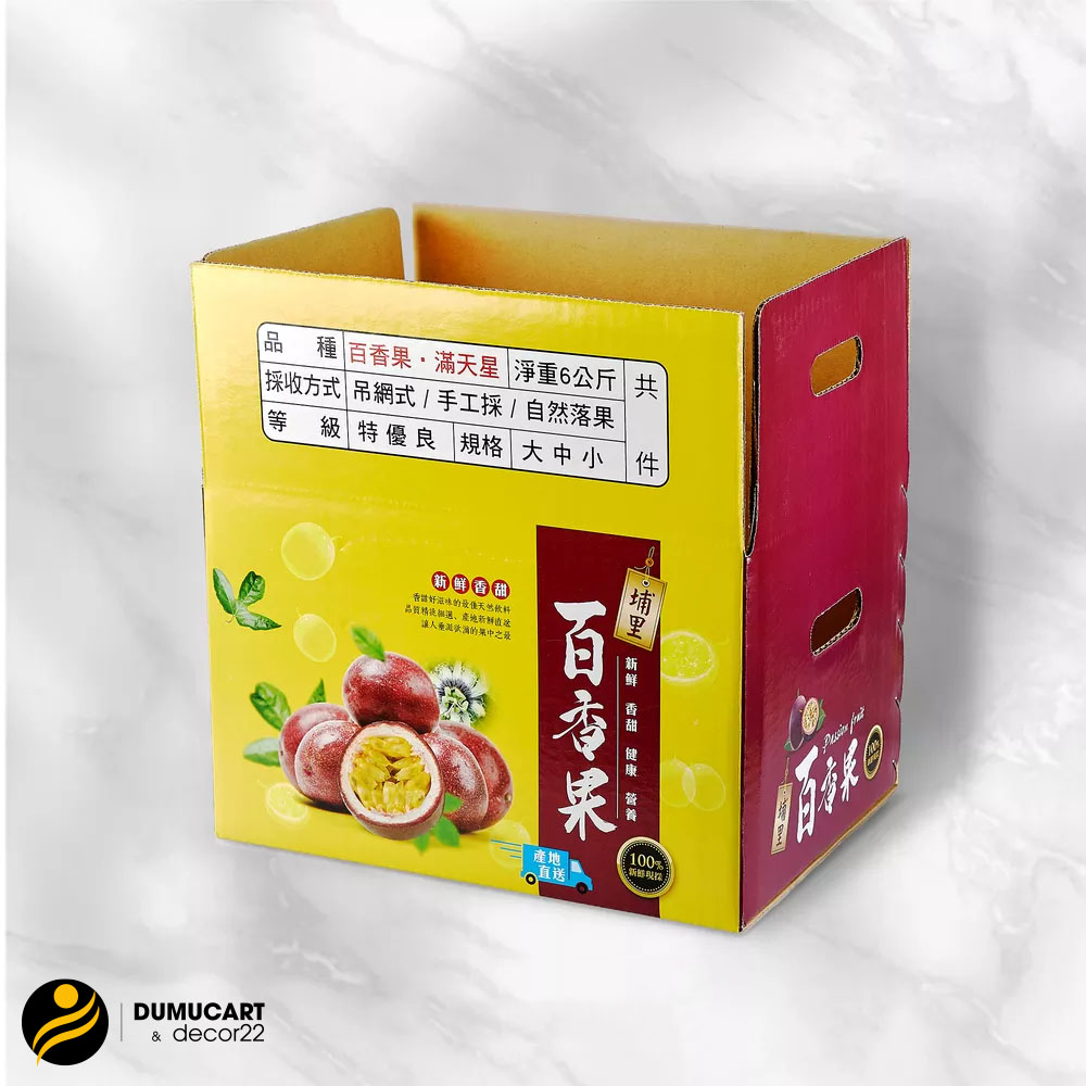 in hộp giấy đựng trái cây