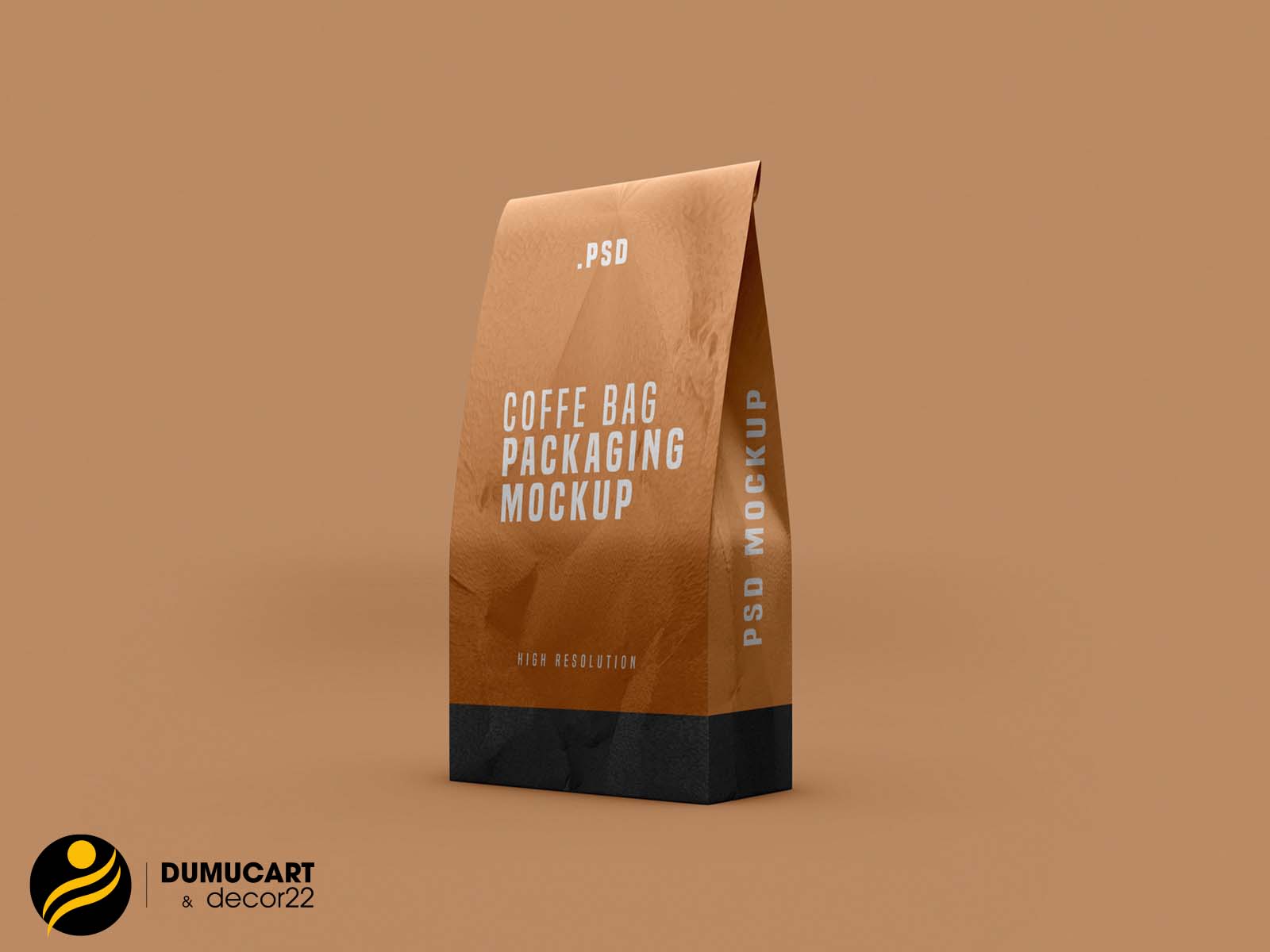 in túi giấy kraft đựng cafe