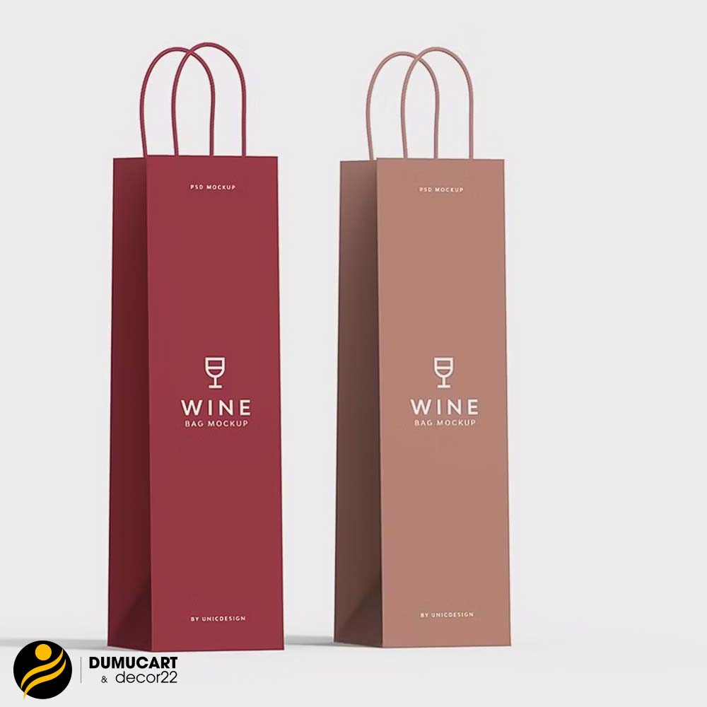 In túi giấy đựng rượu