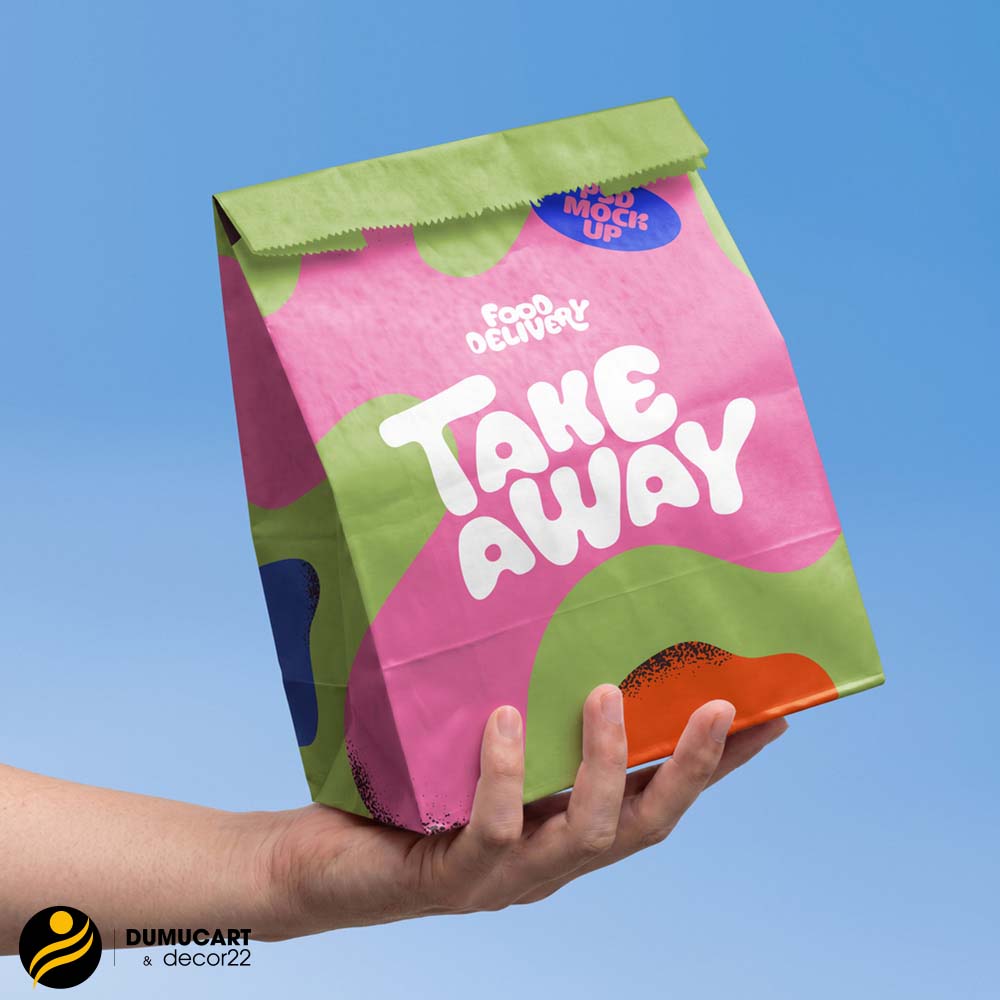 In túi giấy takeaway