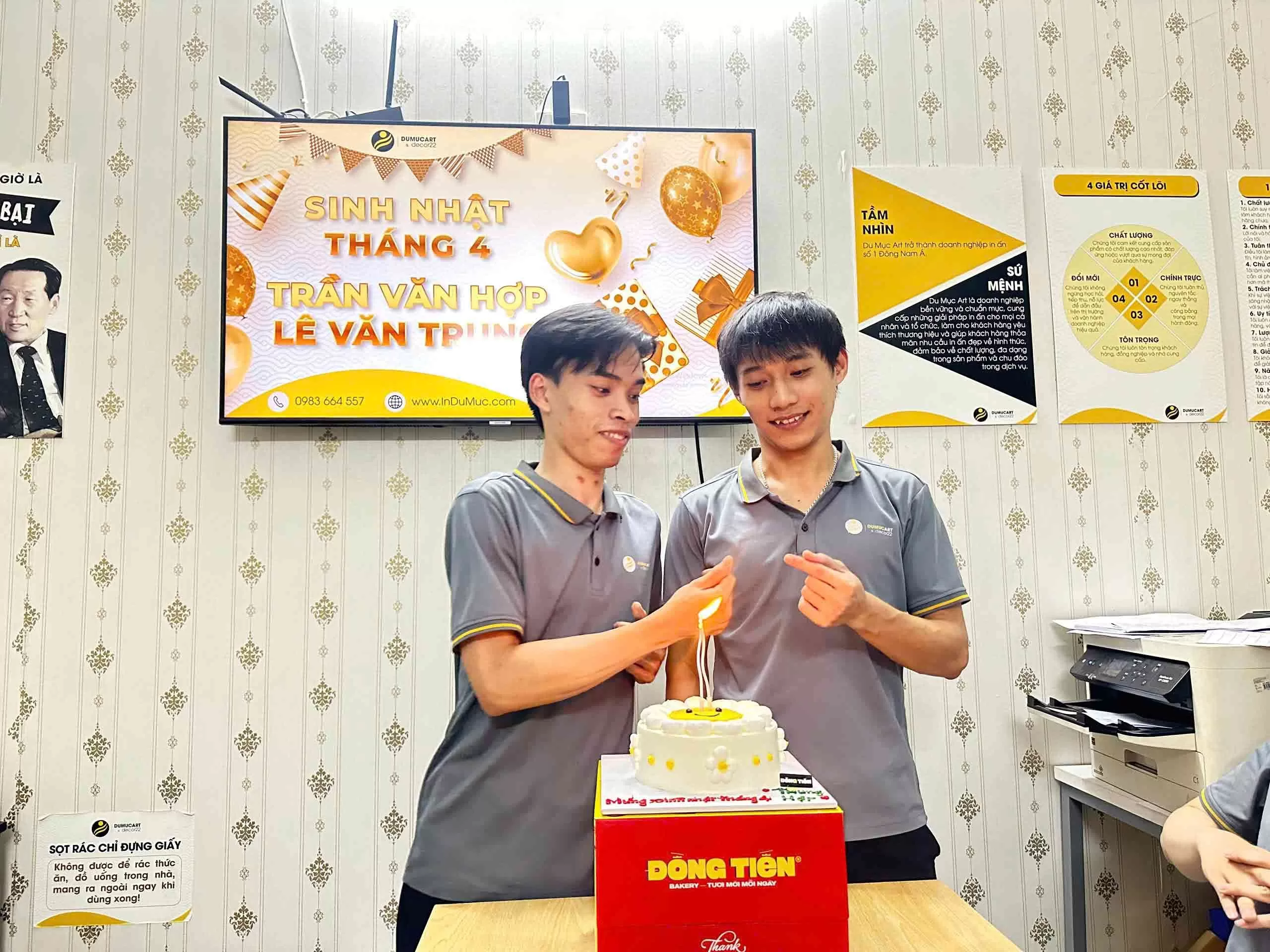 sinh nhật tháng 4 tại In Du Mục Art